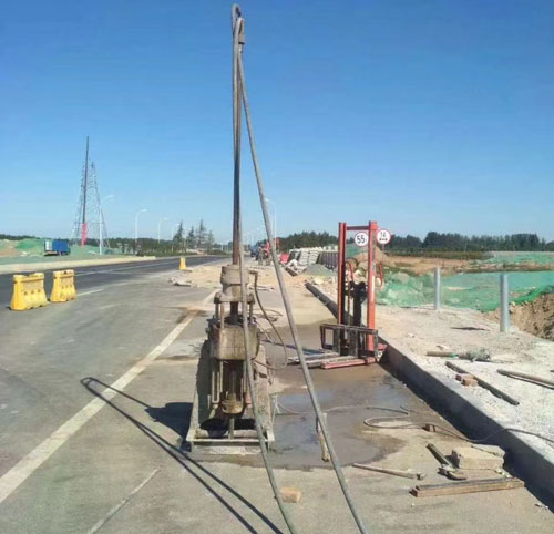 宁晋公路高聚物注浆加固